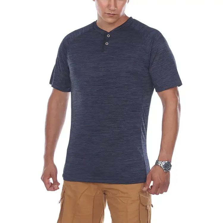 2 Pack Men's Henley Shirts