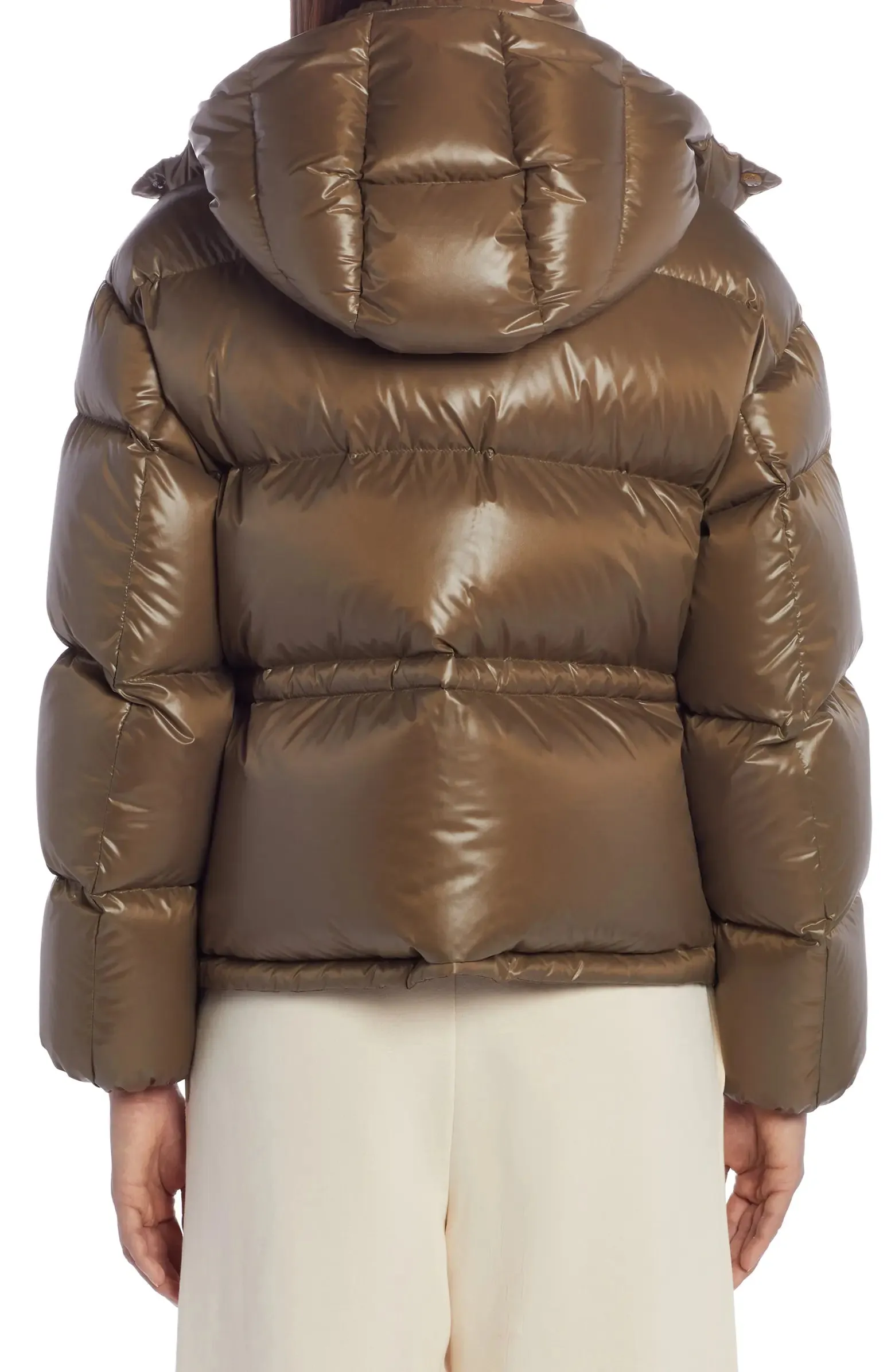 $2,095 MONCLER - **2022** ABBAYE Quilted Down Puffer Jacket Coat - 4 (8-10US)