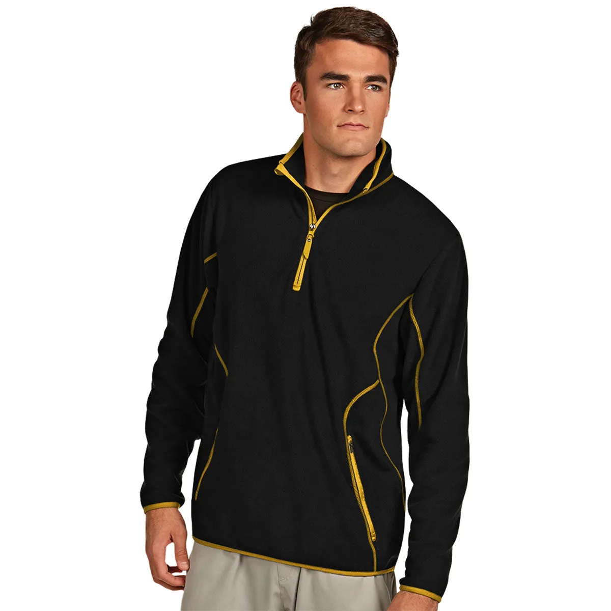 Antigua Men's Black/Gold Ice Jacket