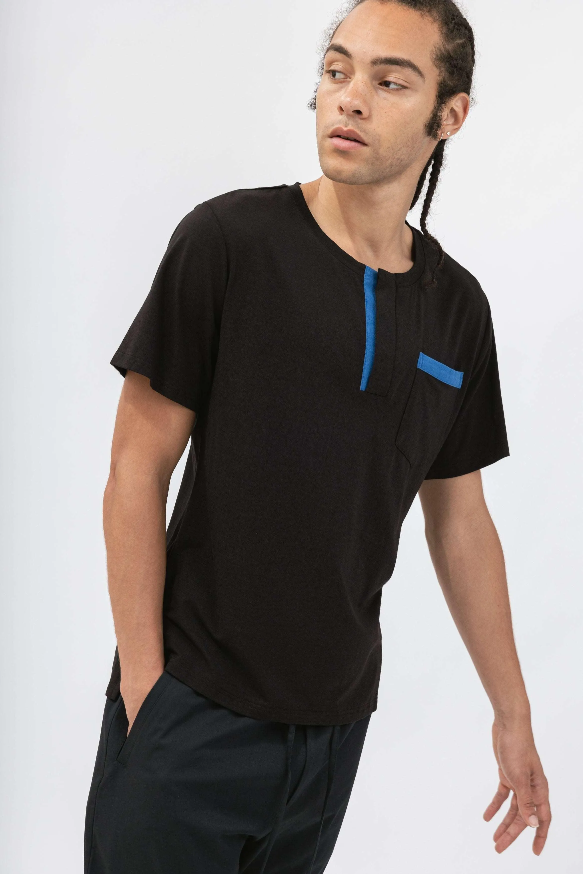 Bamboo Color Block Henley