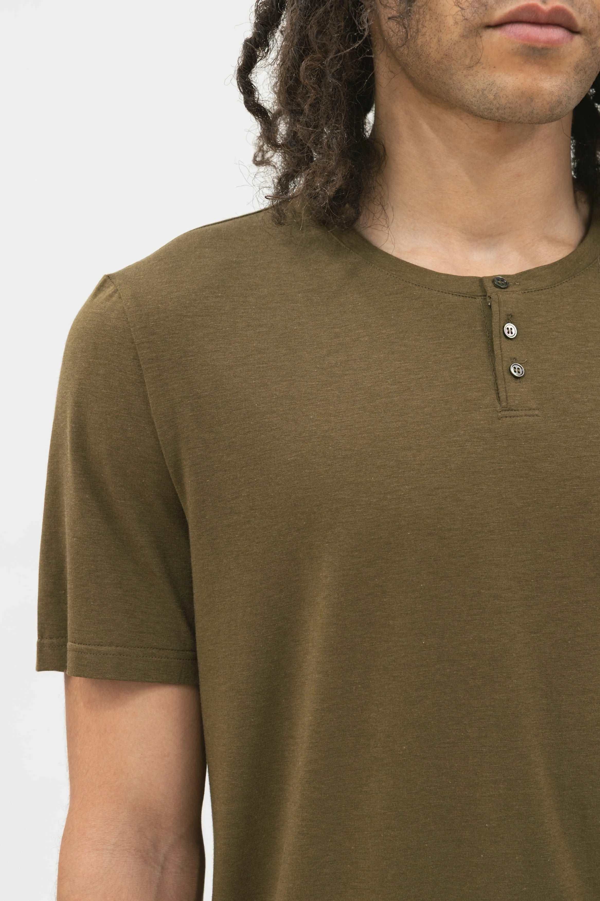 Bamboo Short Sleeve Henley