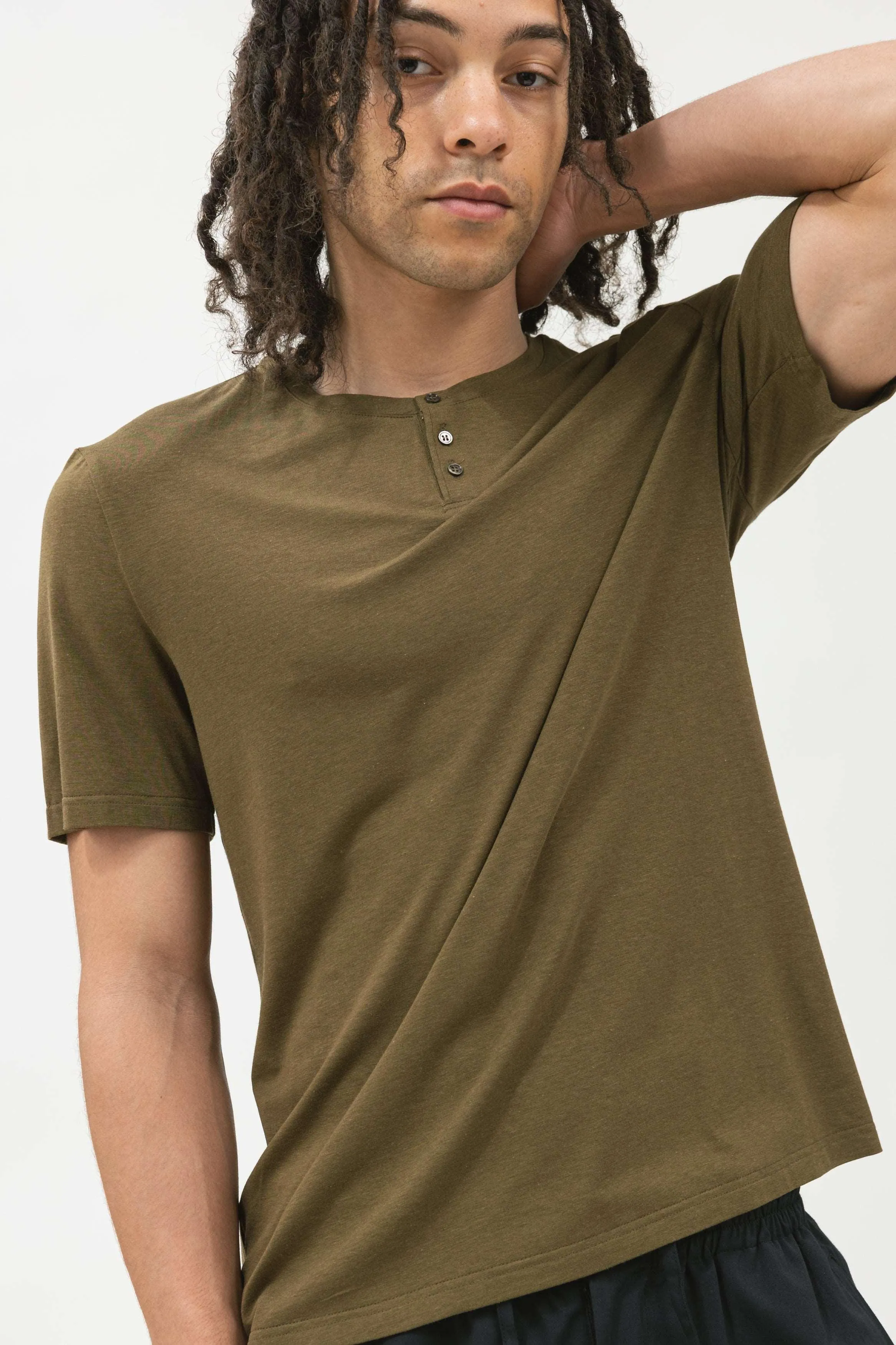 Bamboo Short Sleeve Henley