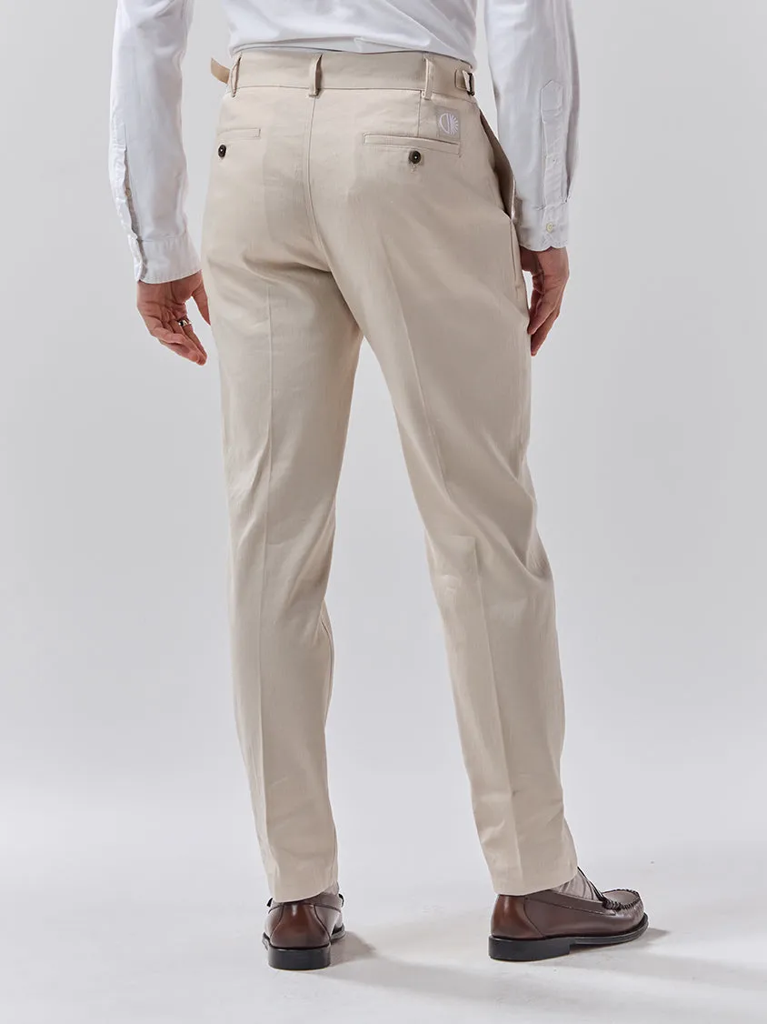 Batch 05 - Mens Cream Linen Trouser