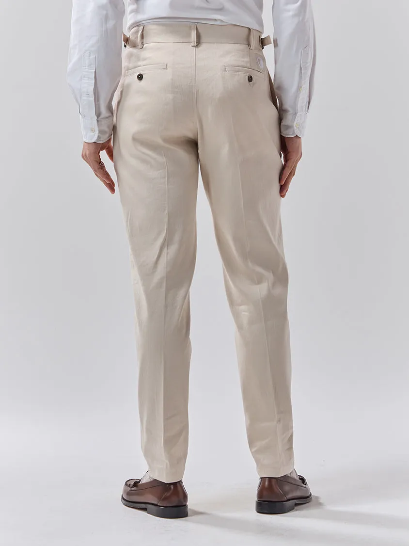 Batch 05 - Mens Cream Linen Trouser