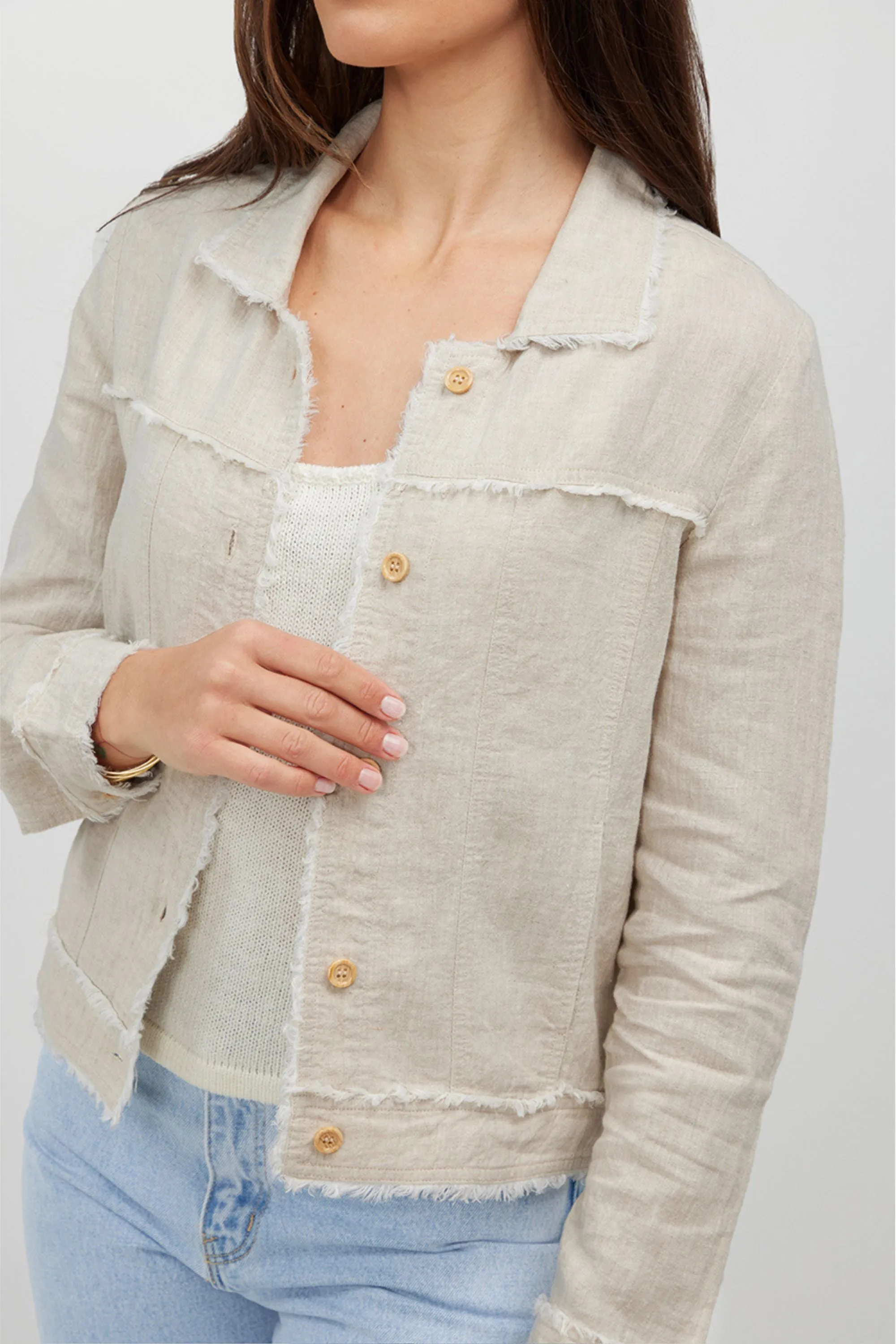 BELLA LINEN JACKET - HS24215