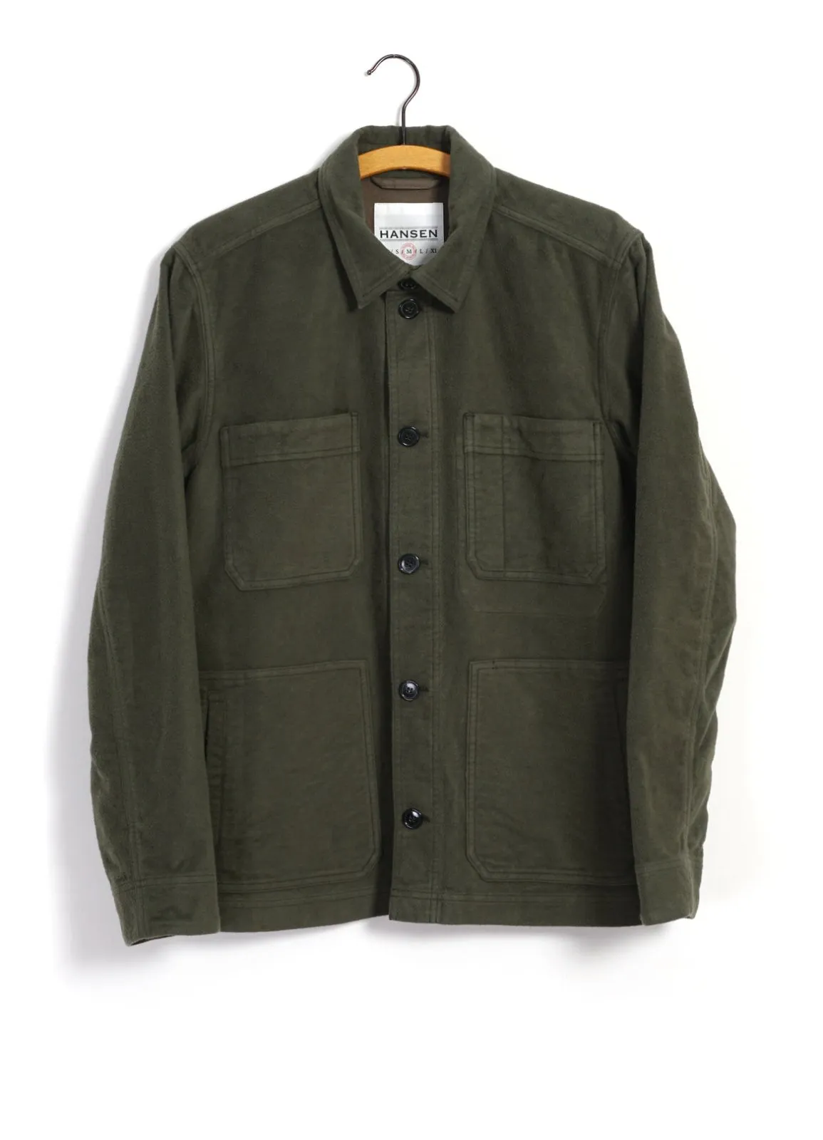 BERTRAM | Refined Work Jacket | Dark Green