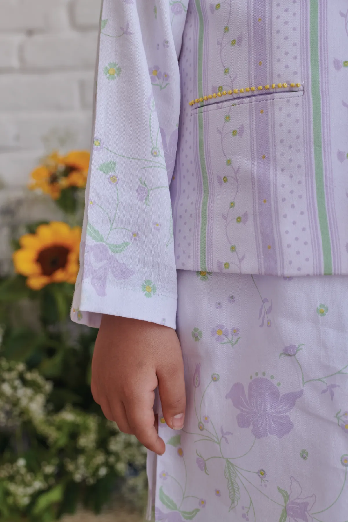 BLUSHING BLOOM-  Printed Floral Jacket