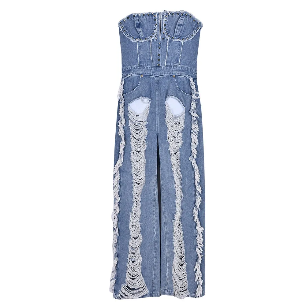 Brandi Denim Jumpsuit