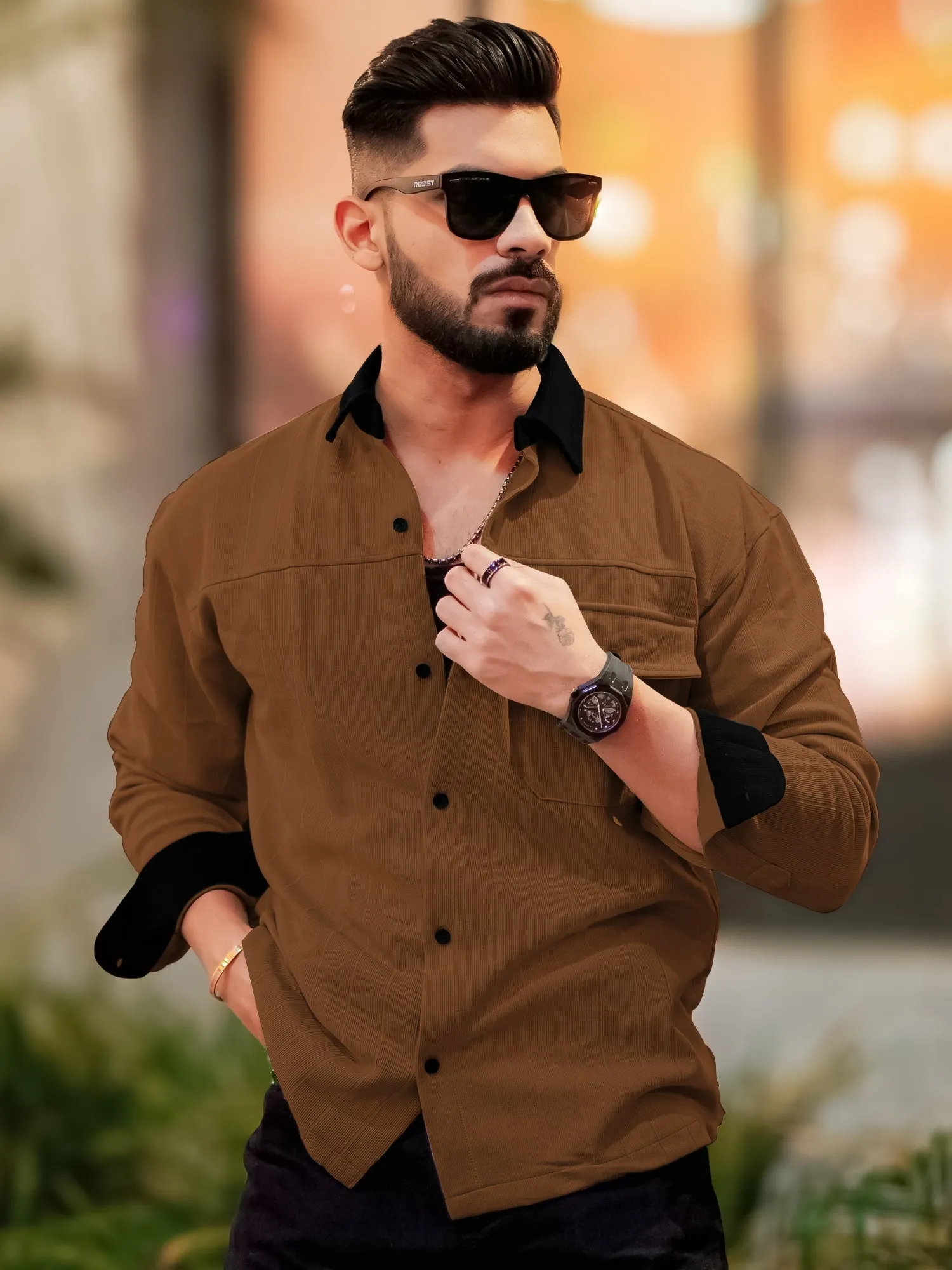 Brooklyn Knit Brown Shirt