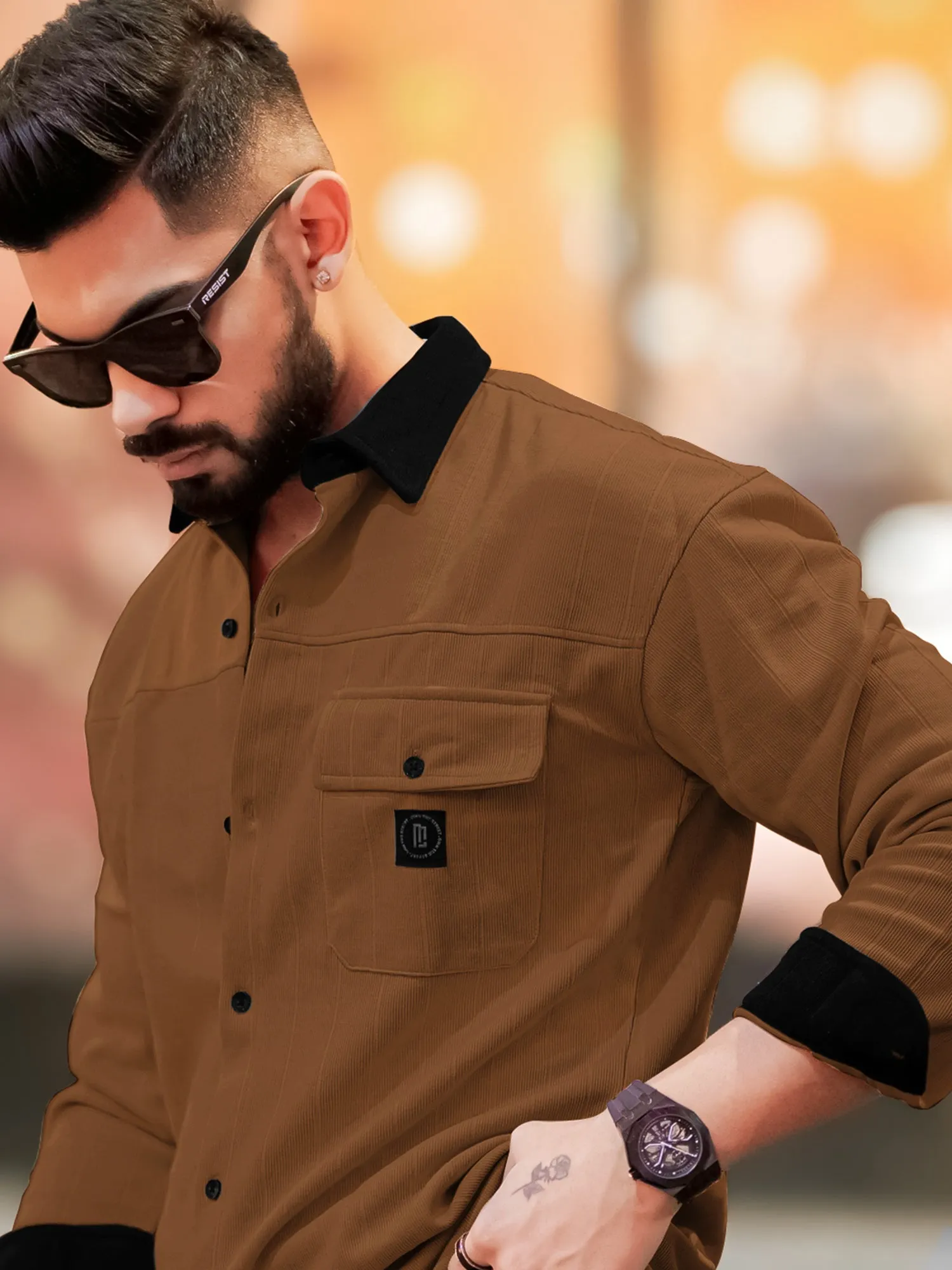 Brooklyn Knit Brown Shirt