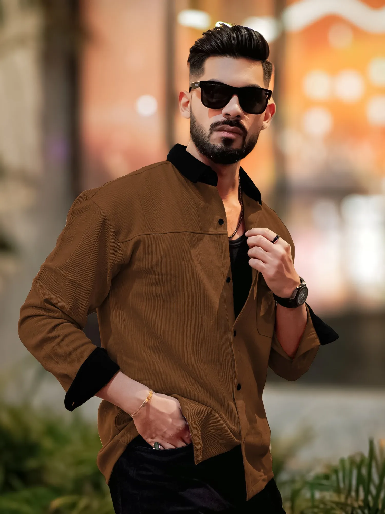 Brooklyn Knit Brown Shirt