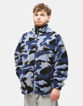 Butter Goods Camo Sherpa Jacket - Slate