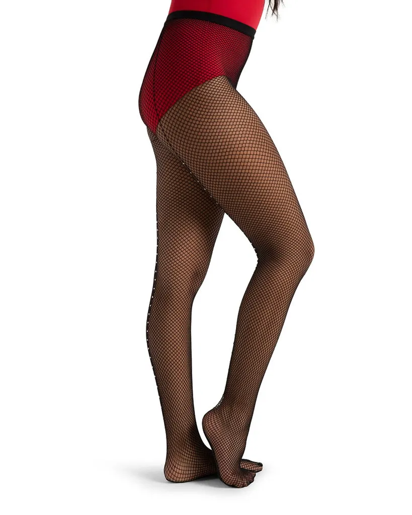 Capezio Professional Rhinestone Fishnet Dance Tights - 3005W Womens