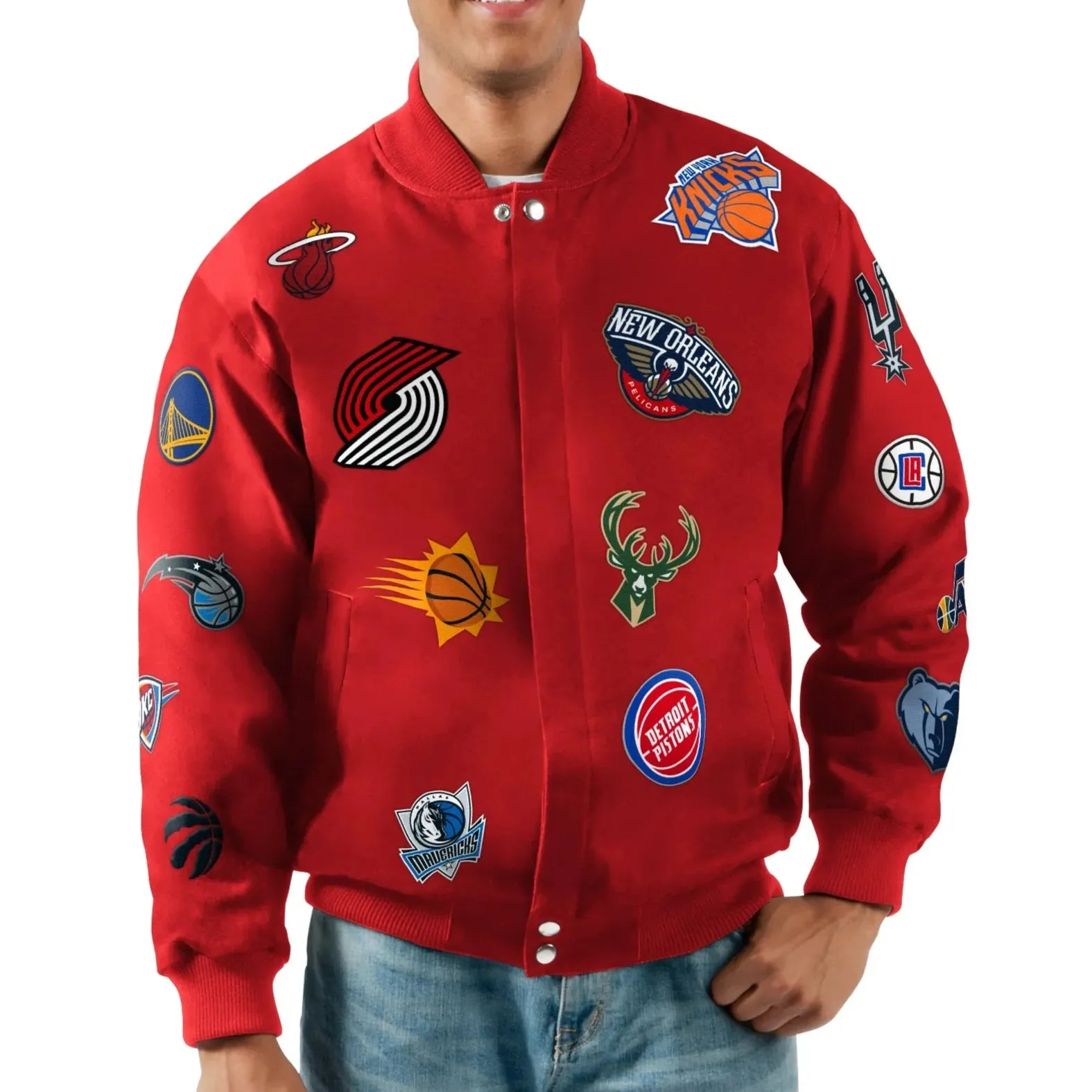 Carl Banks NBA Twill Collage Jacket