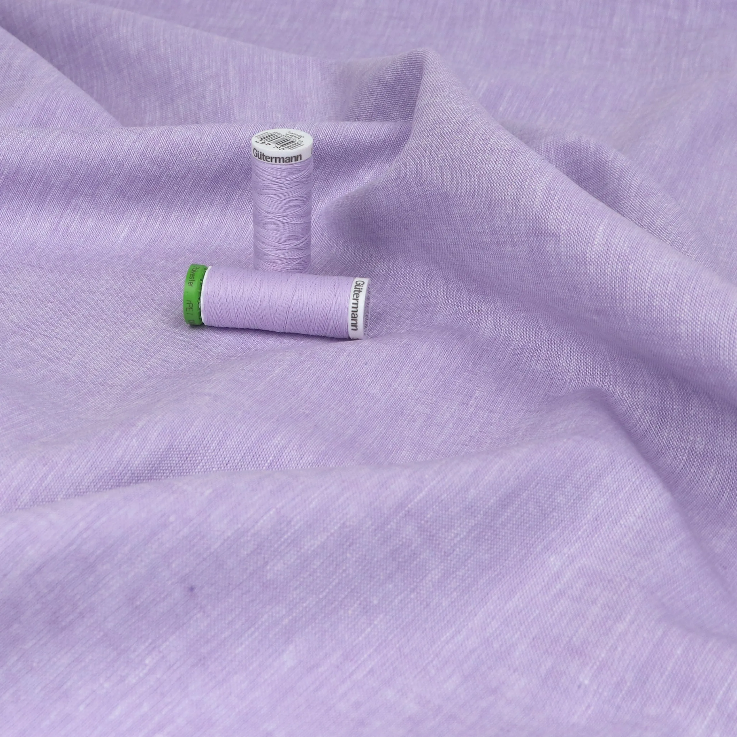 Cotton Linen - Marled Lilac Purple