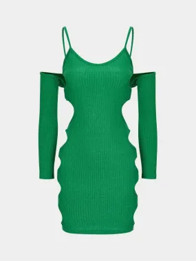 Cut Out Bandage Hollow Mini Dresses