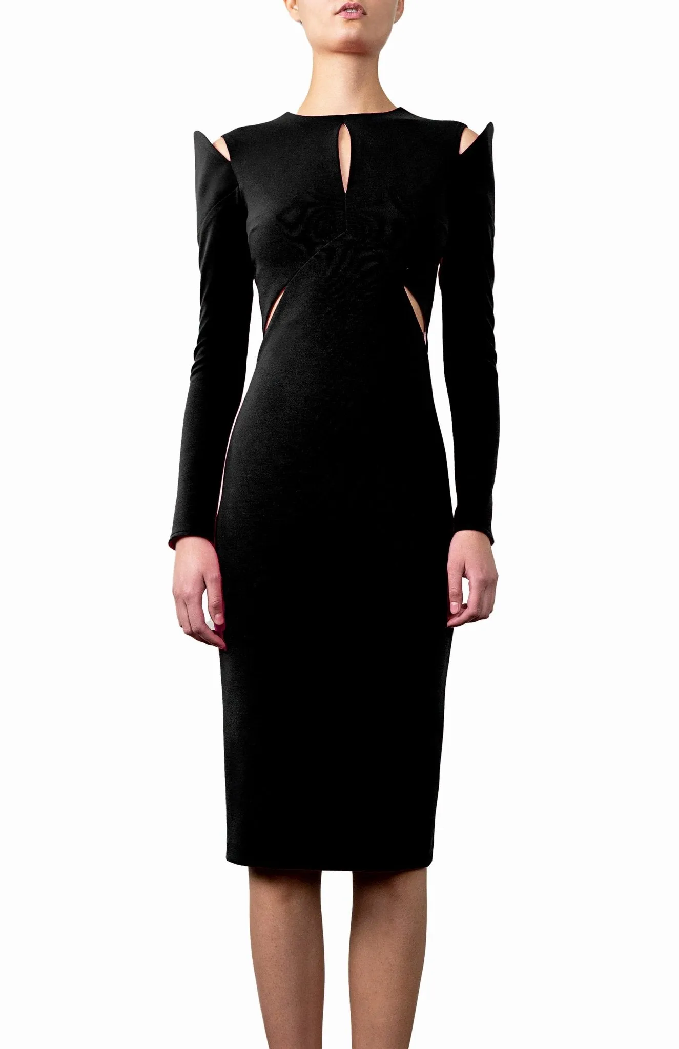 Delphi | Polished Precision: Tailored Midi Dress