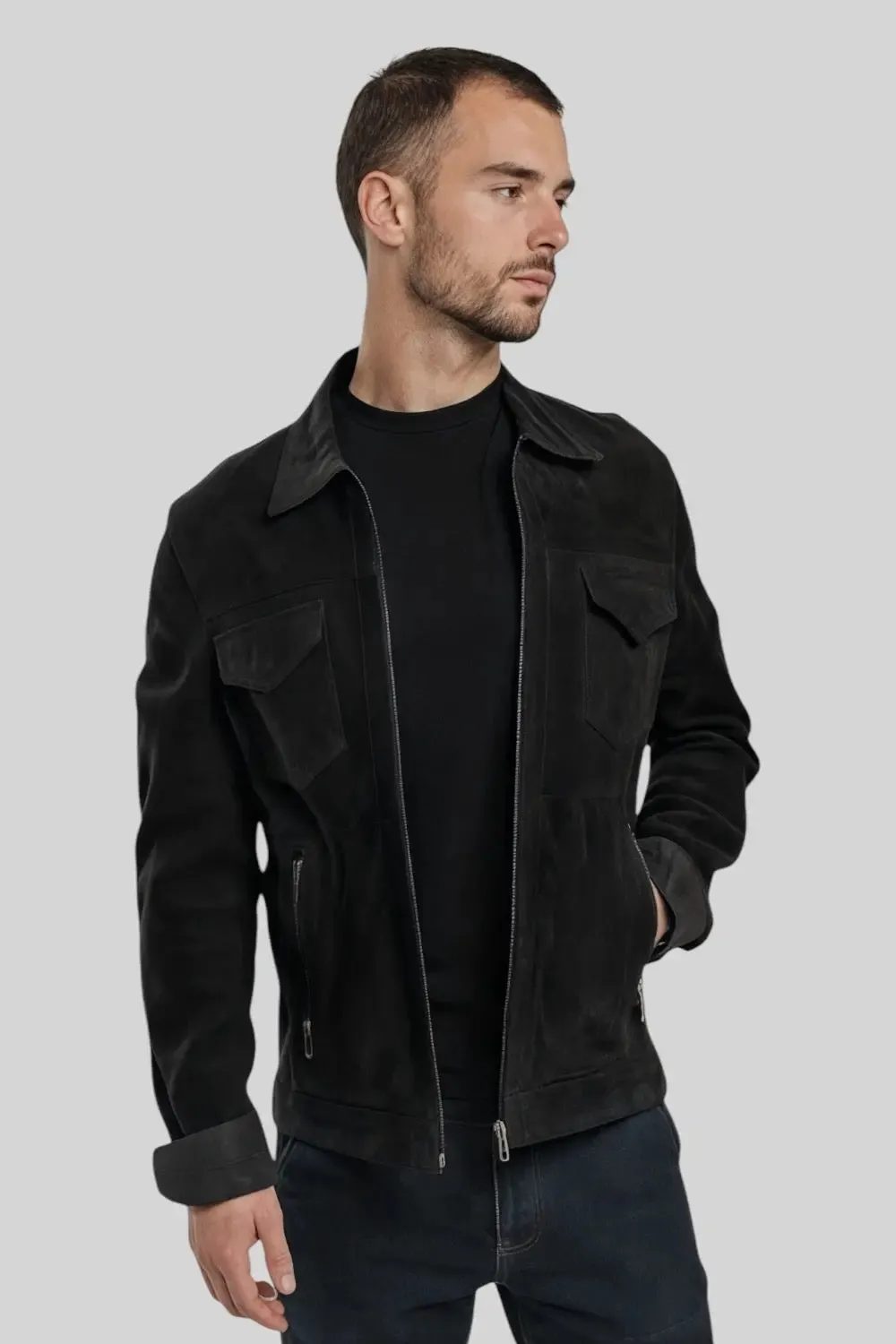 Duarte Suede Leather Jacket