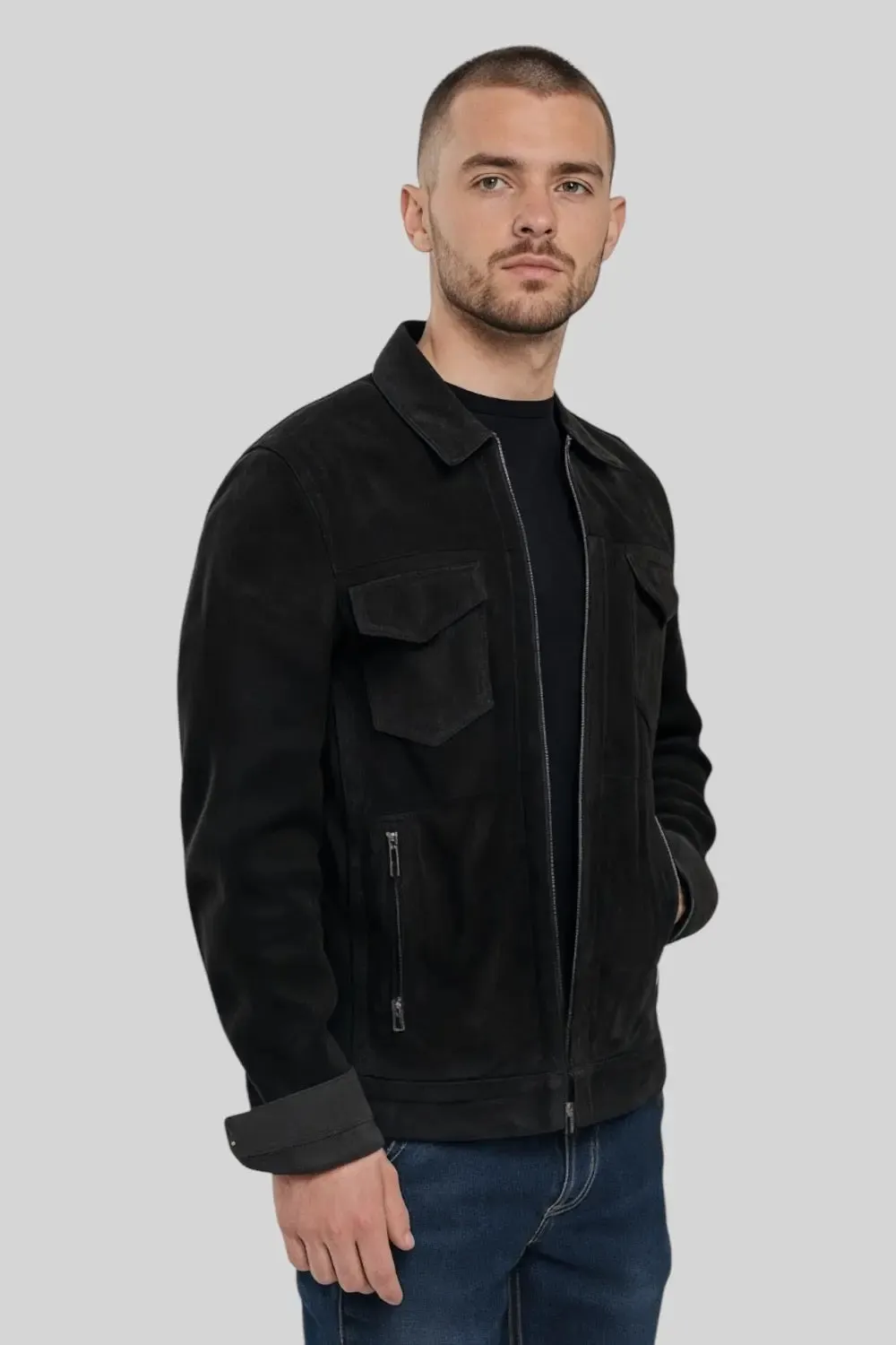 Duarte Suede Leather Jacket