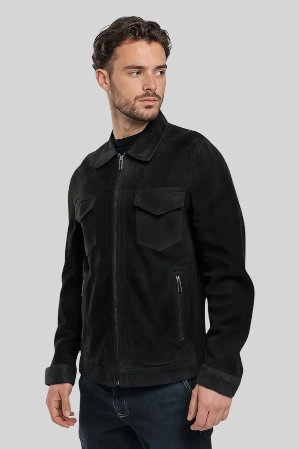 Duarte Suede Leather Jacket