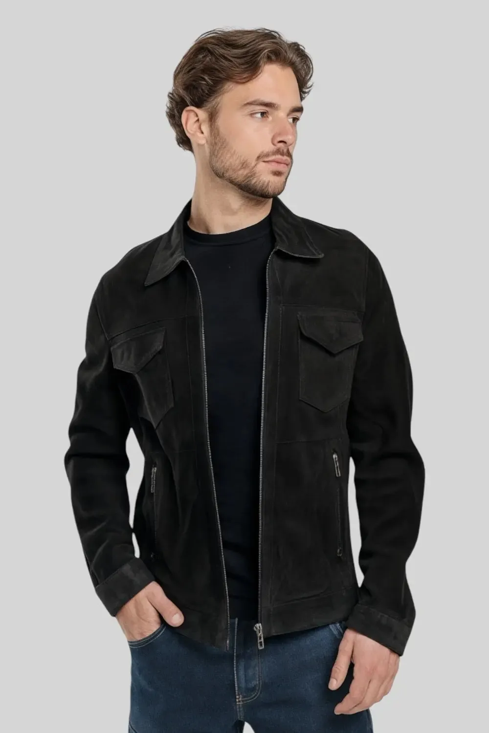 Duarte Suede Leather Jacket