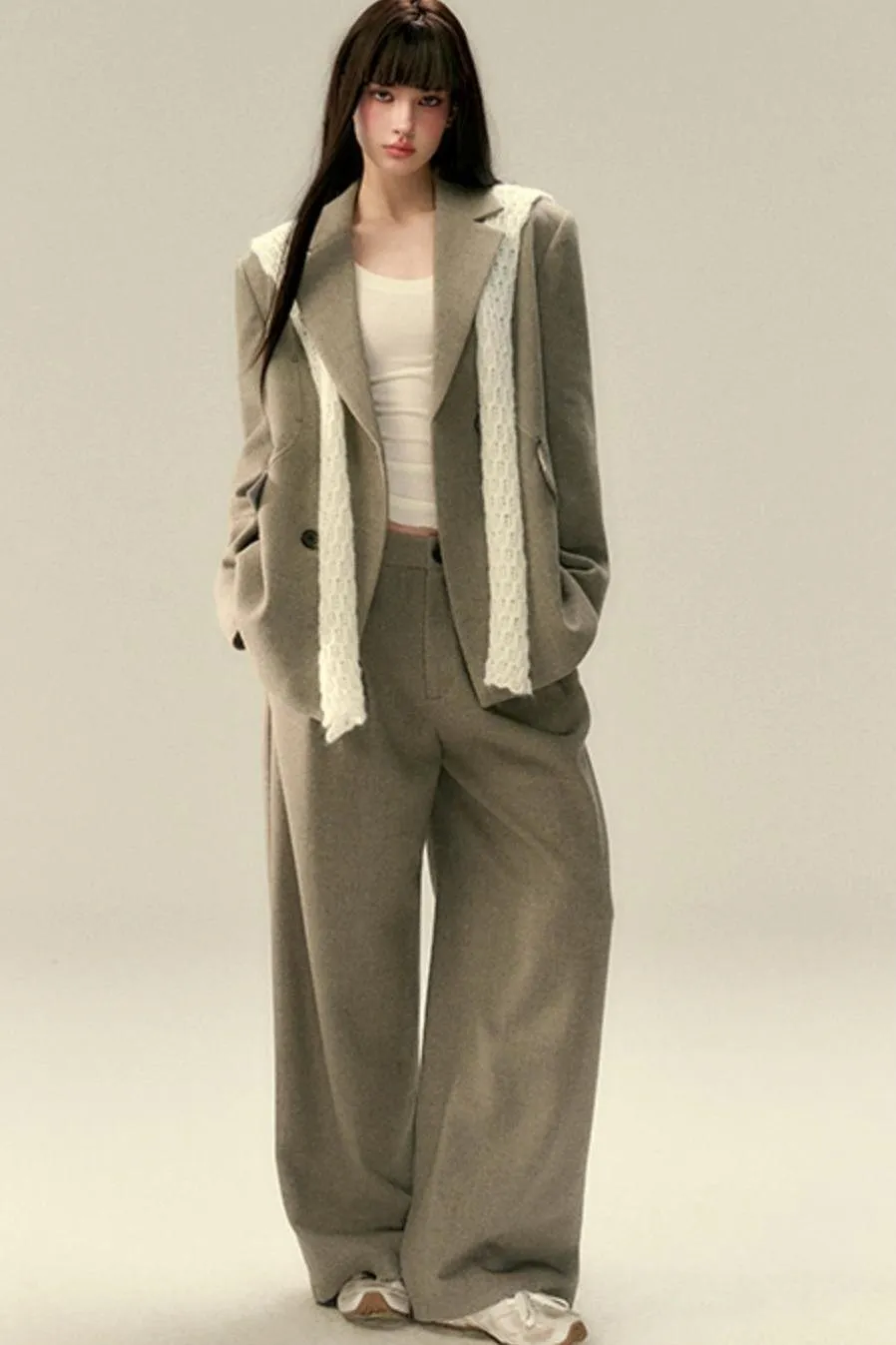 Elegant Wool Dress Trousers