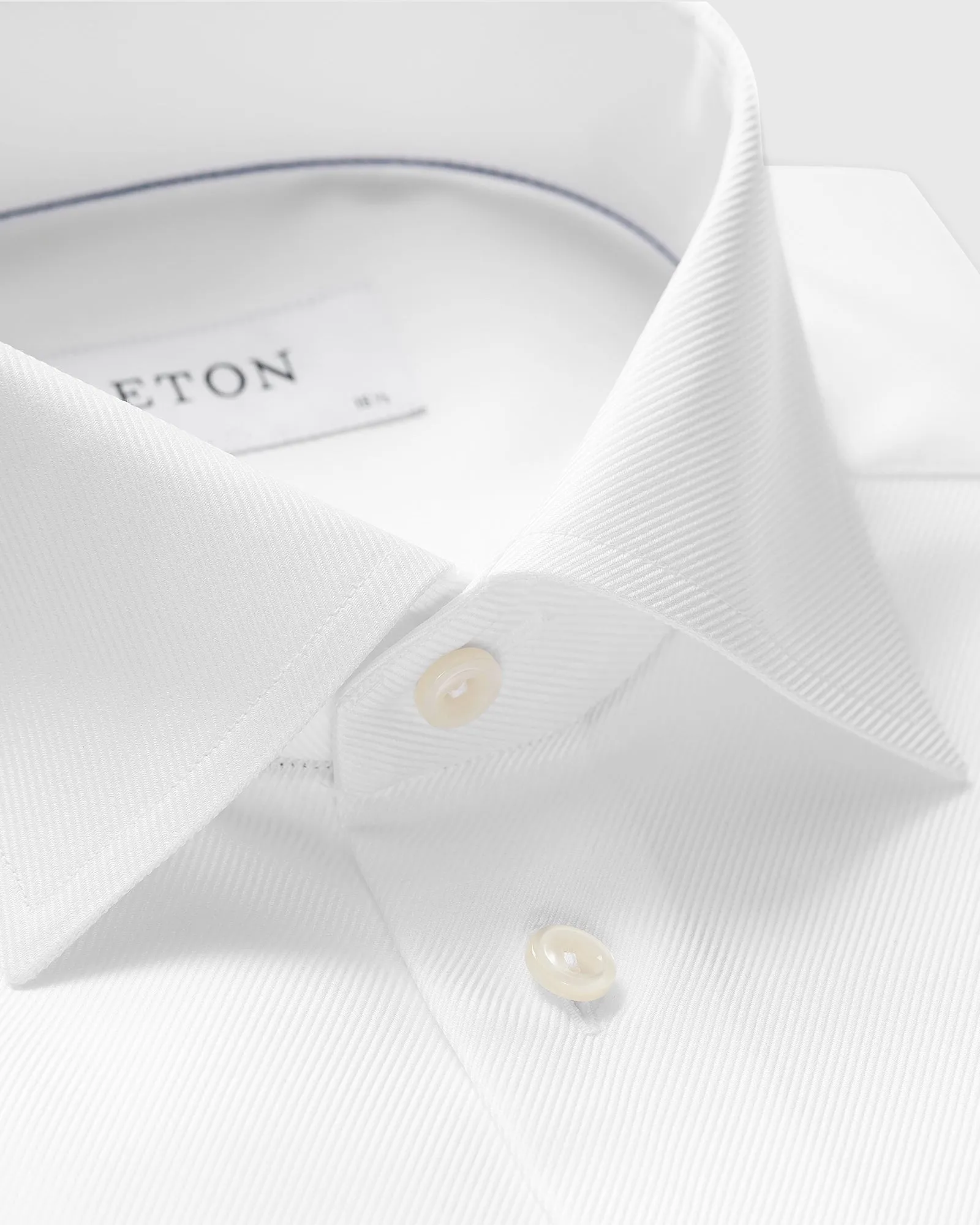 ETON 306079312001 WHITE TEXTURED TWILL CONTEMPORARY FC SHIRT