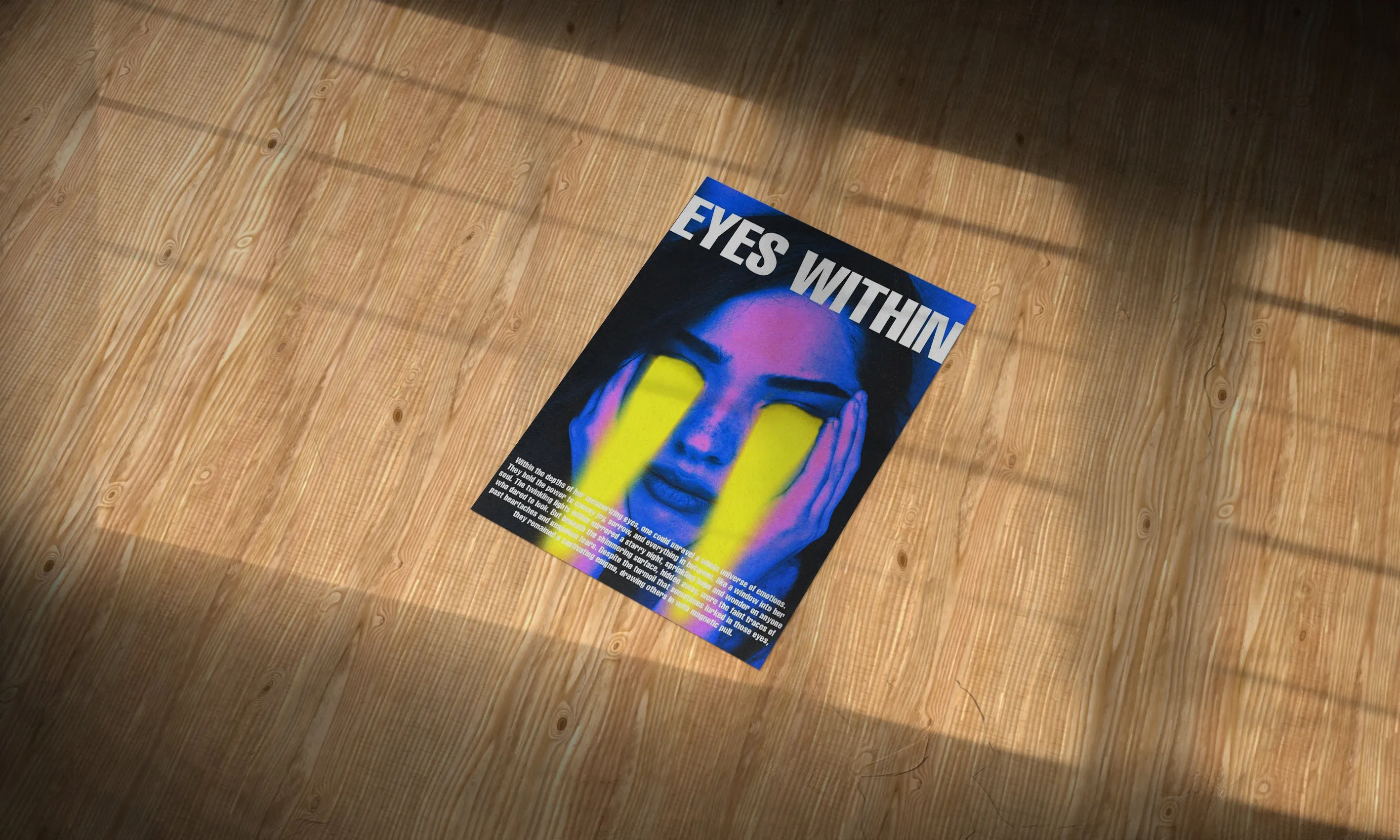 Eyes Within Y2K Aesthetic Metal Poster