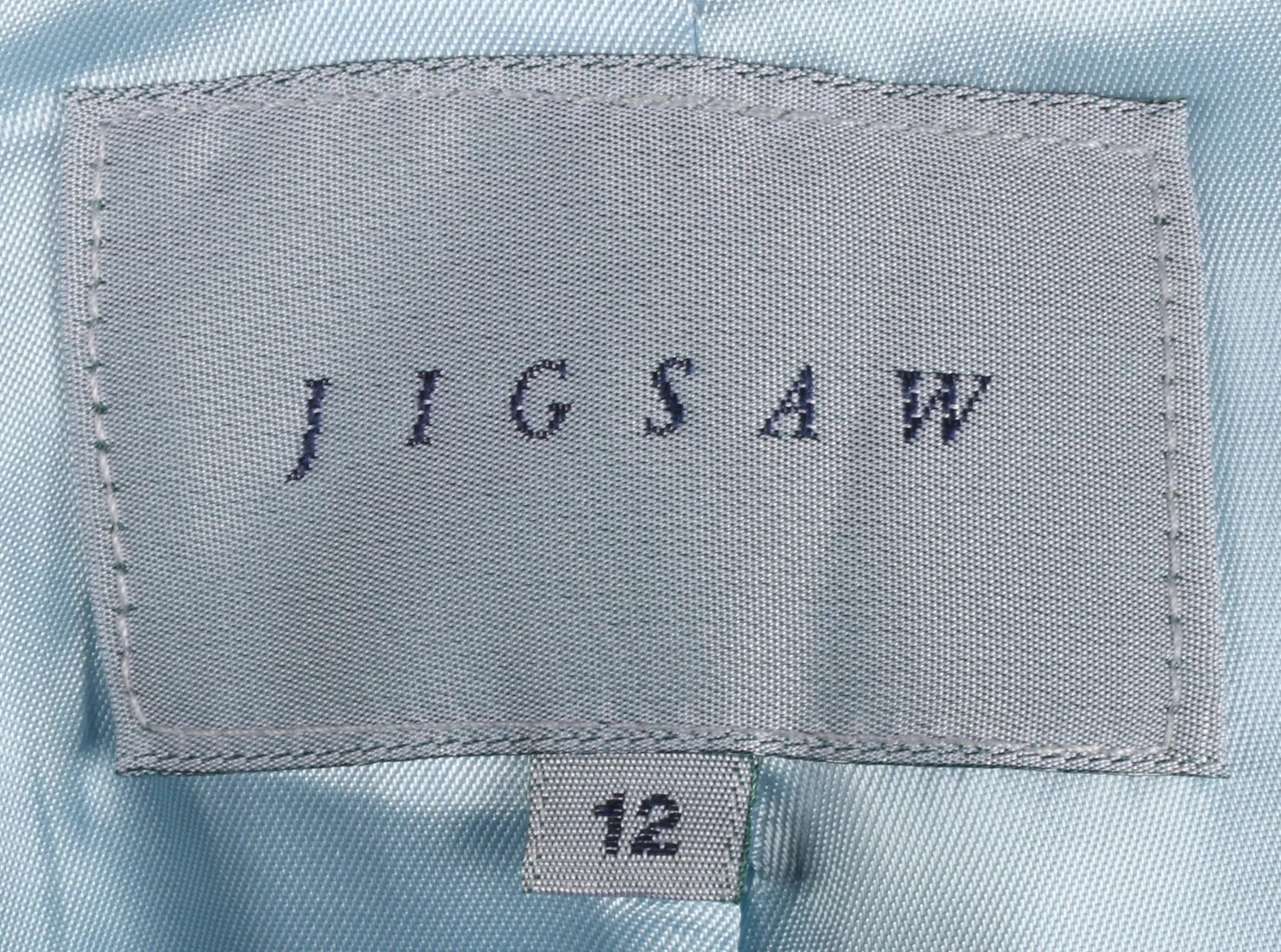 Jigsaw Linen Jacket Light Blue Size 12