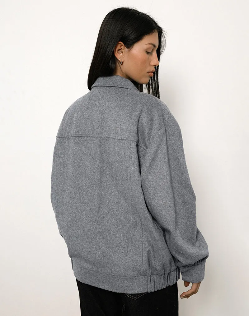 Karinta Jacket in Grey Marl Wool