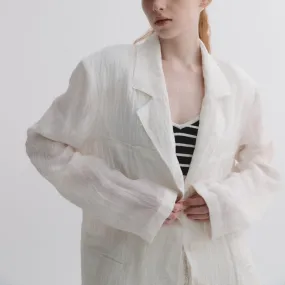 Linen crinkle jacket