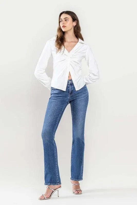 Low Rise Slim Bootcut Jeans