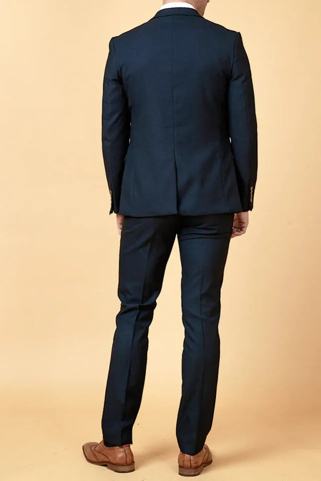 MARC DARCY Max Blazer - Mens Slim Fit - Navy