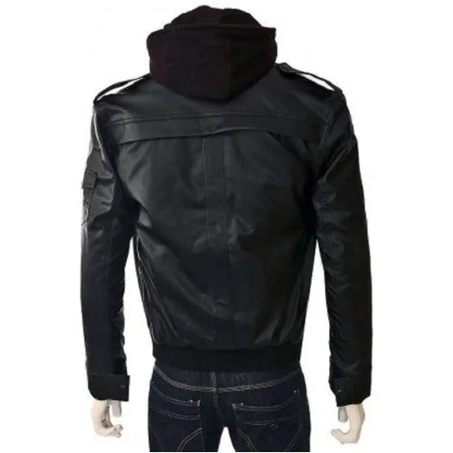 Men Faux Leather Jacket C1