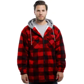 Men's Sherpa Lined Plaid Jacket