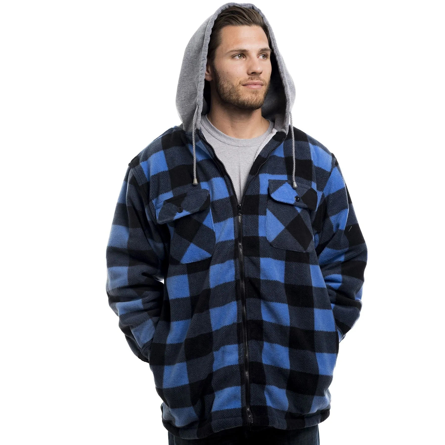 Men's Sherpa Lined Plaid Jacket