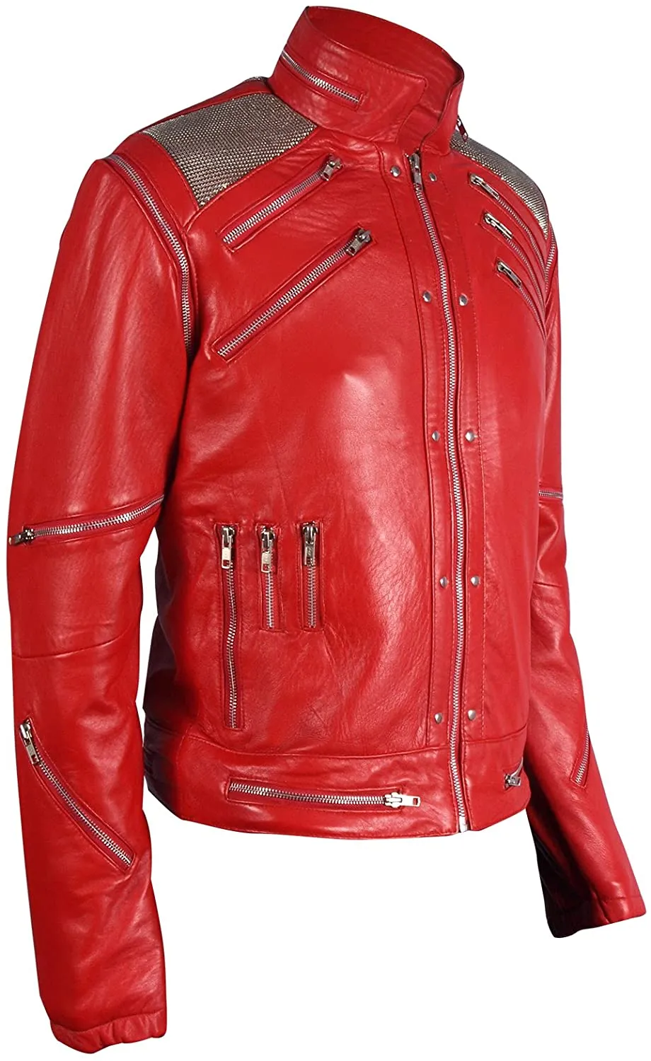 Michael Jackson Beat It Red Leather Jacket