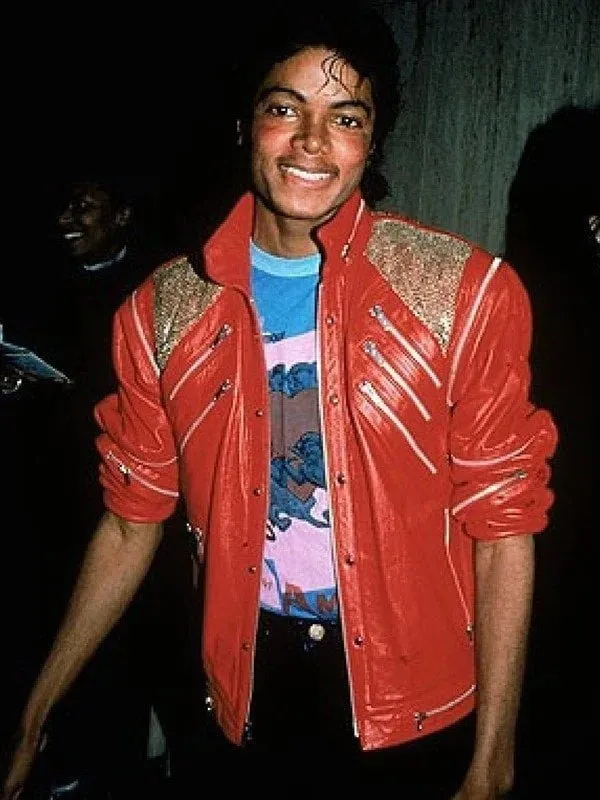 Michael Jackson Beat It Red Leather Jacket