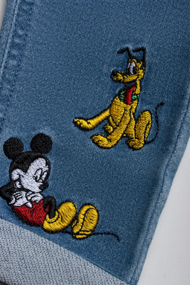 Mickey Mouse Denim Trouser Blue