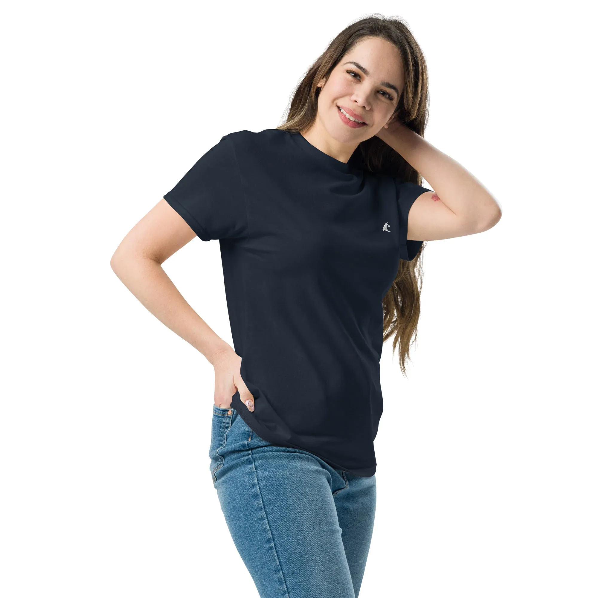 Navy Blue Cotton T-Shirt with Extremely Stoked Epic Wave Logo