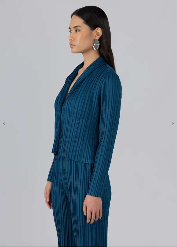 Peacock Pleated Jacket