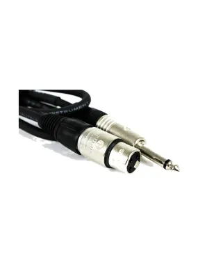 Rapco NHZV-6, XLR Female to 1/4 Inch TS Male, 6 Foot