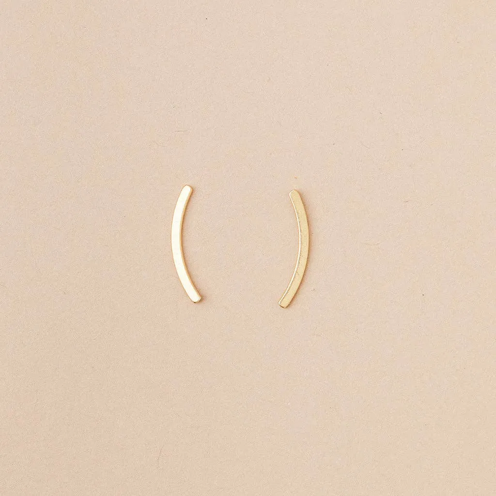 Refined Earring Collection - Comet Curve