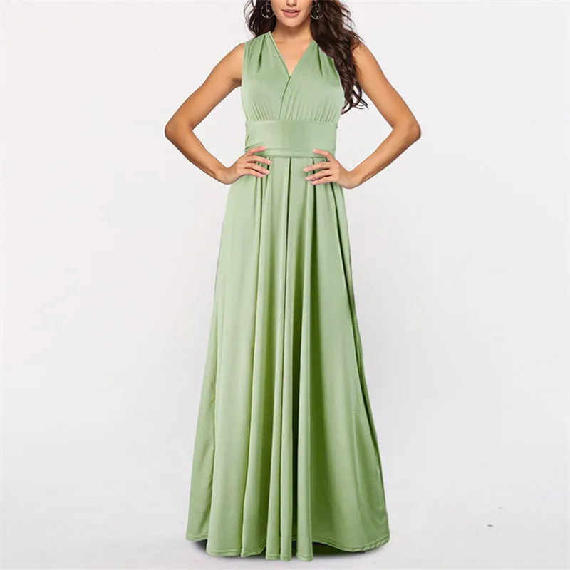 Sexy backless criss cross floor-length dress | evening gowns long prom dress