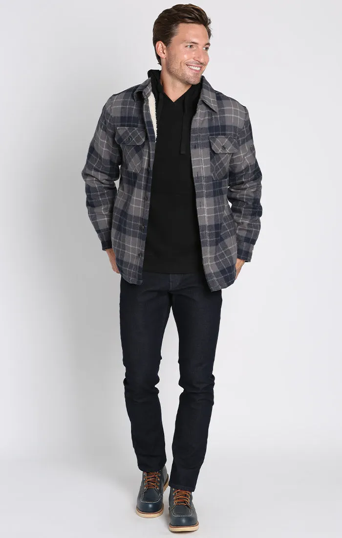 Sherpa Lined Brushed Flannel