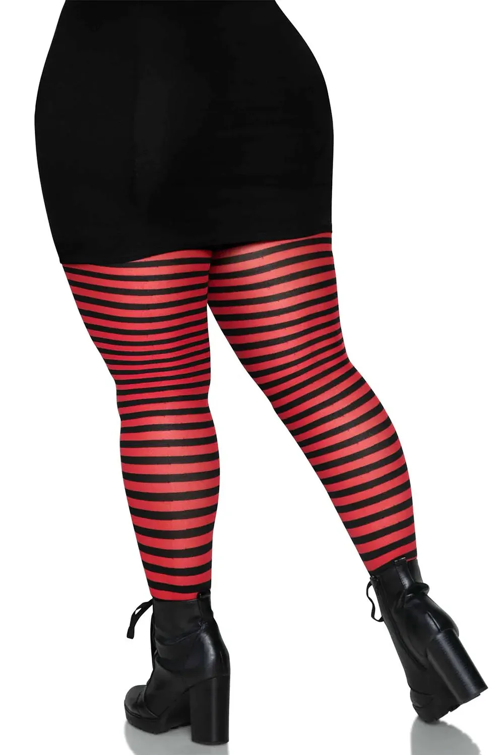 Striped Tights [Plus Size]