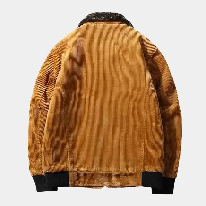 Thermal Windbreaker Corduroy Jacket - Cross & Crown