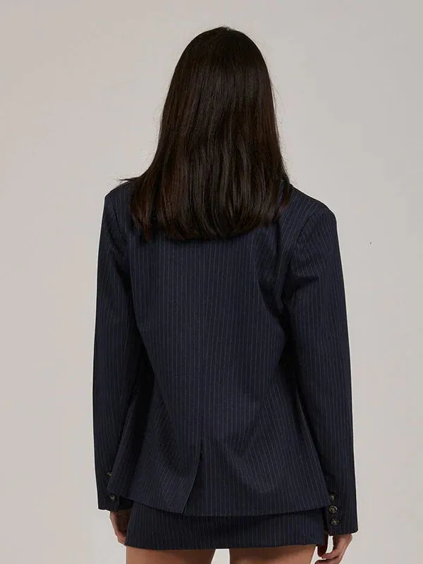 Thrills Grabrielle Pinstripe Blazer