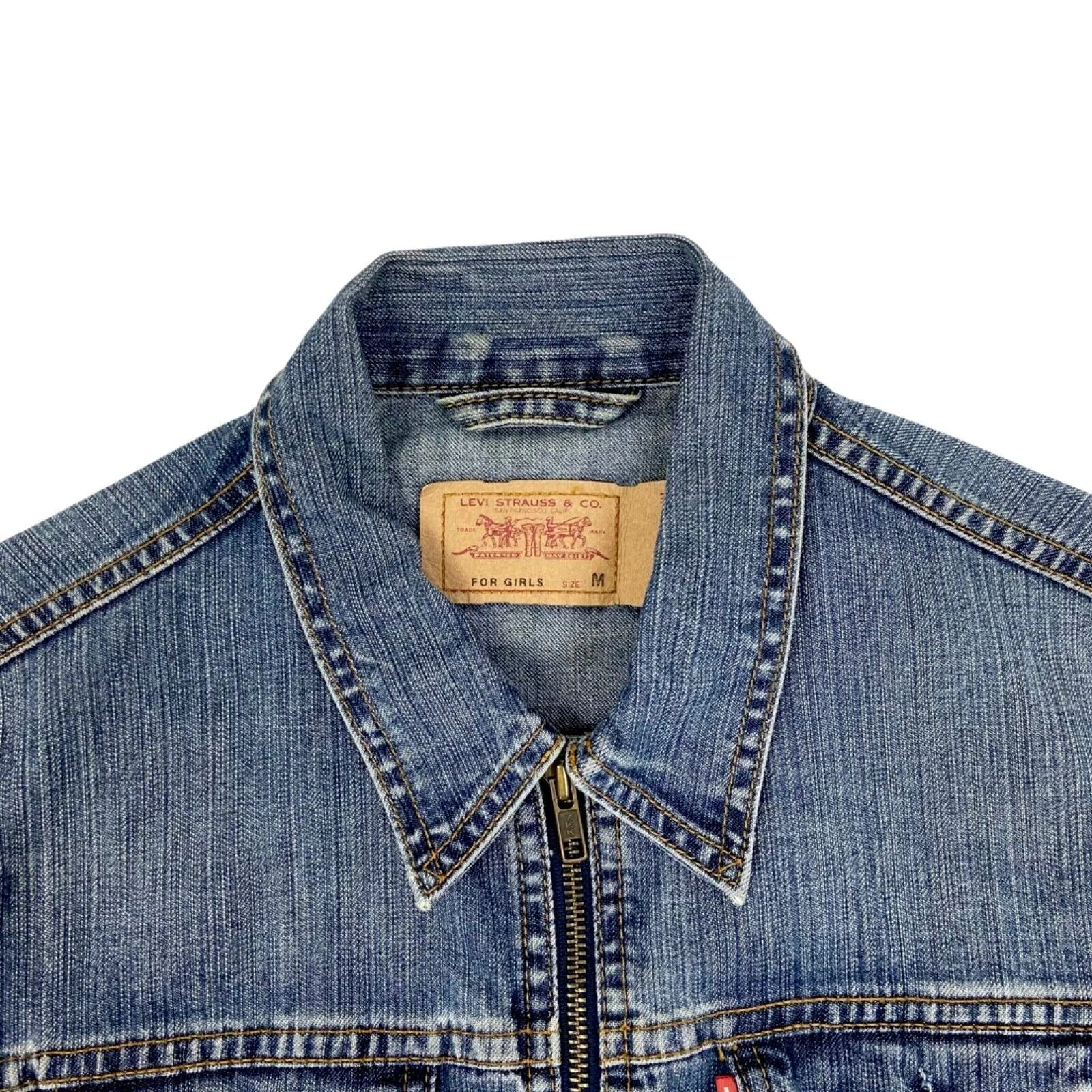 Vintage Y2K Levi’s For Girls Denim Jacket 8 10 S