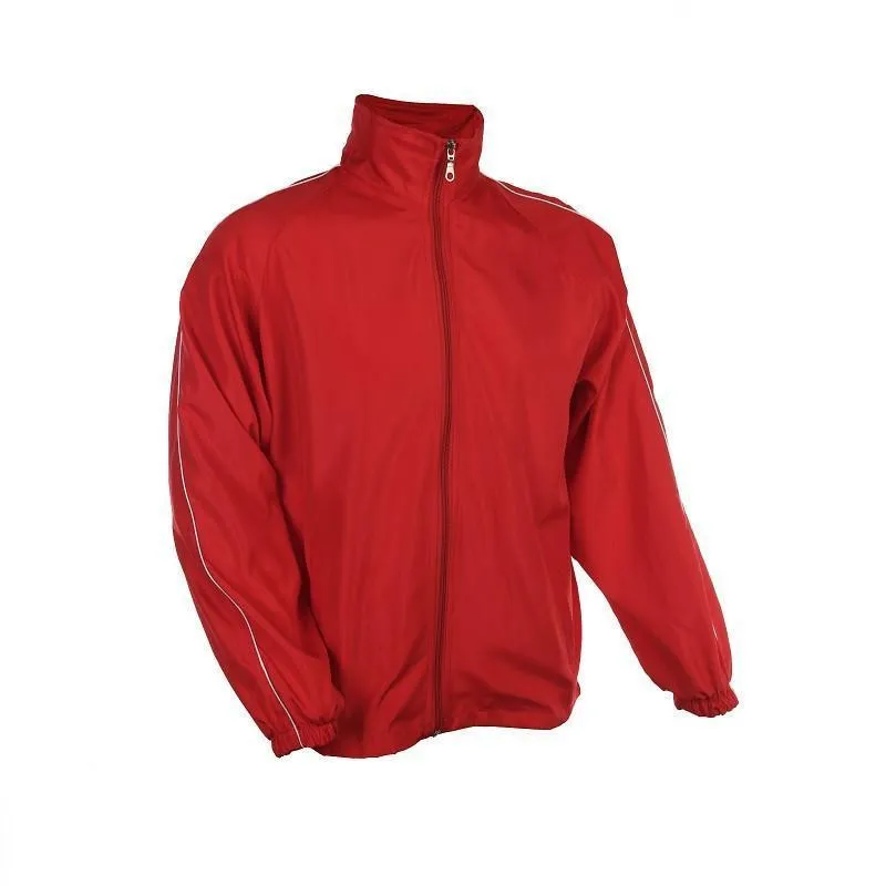 Windbreaker with sleeve accents